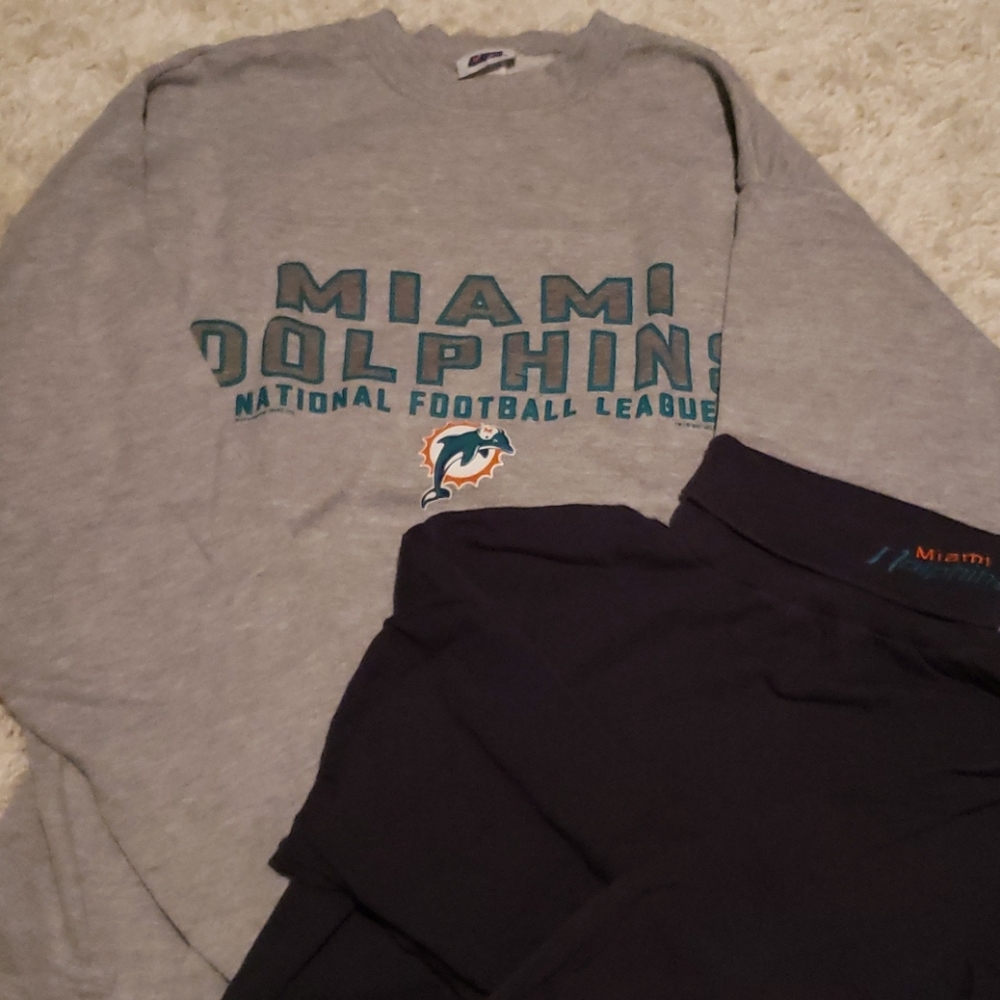 Miami Dolohins boys sweatshirt & turtleneck